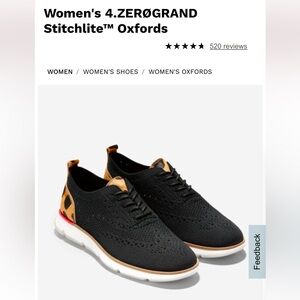 LEOPARD Women's 4.ZERØGRAND Stitchlite™ Oxfords - SIZE 10 - NEVER BEEN WORN